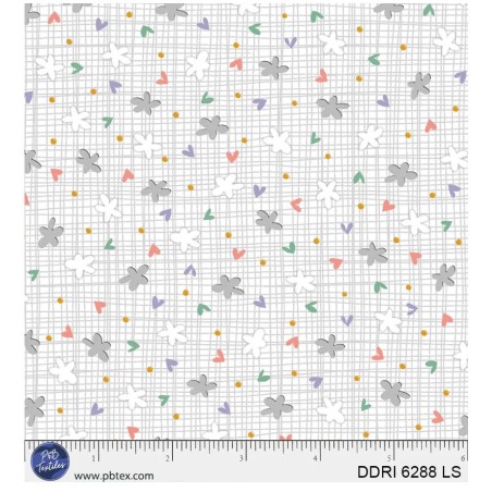 P121-DDRI6288LS PATCH. AMERICANO DREAM DRIFTERS (06) 110 CM. ALGODON 100% BLANCO/GRIS Venta en piezas de 7.00 M