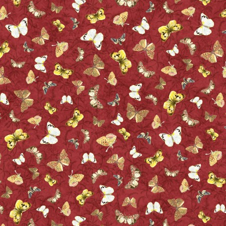 P121-FFLO6334R PATCH. AMERICANO FOREST FLOOR (03) 110 CM. ALGODON 100% ROJO Venta en piezas de 7.00 M