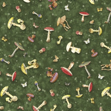 P121-FFLO6335G PATCH. AMERICANO FOREST FLOOR (10) 110 CM. ALGODON 100% VERDE Venta en piezas de 7.00 M