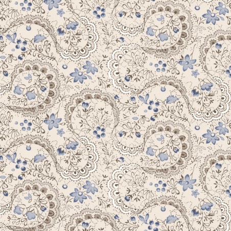 P121-ISAB6409NE PATCH. AMERICANO ISABELLA (01) 110 CM. ALGODON 100% CREMA Venta en piezas de 7.00 M