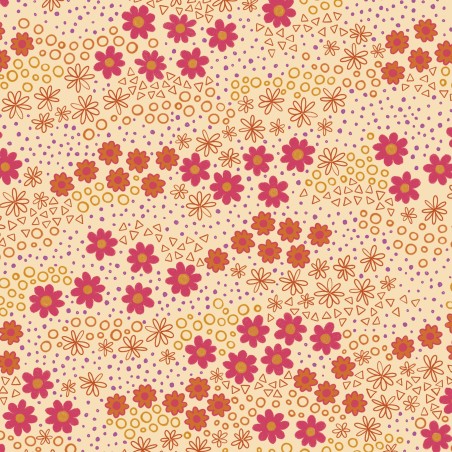P121-SSEA6356E PATCH. AMERICANO SEWING SEASON (03) 110 CM. ALGODON 100% VAINILLA Venta en piezas de 7.00 M