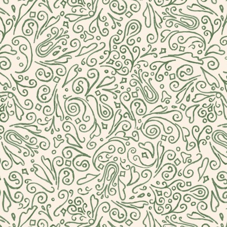 P121-TTSE6178EG PATCH. AMERICANO TIS THE SEASON (14) 110 CM. ALGODON 100% CREMA/VERDE Venta en piezas de 7.00 M