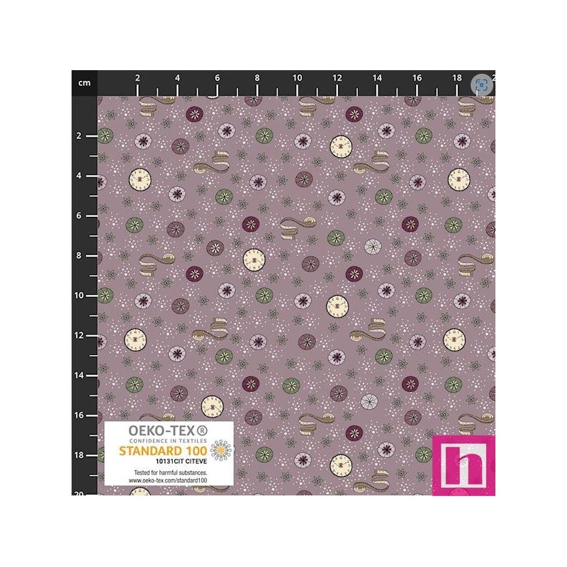P137-4504-076 PATCH.AMERICANO BOBBINS AND BLOOMS (20) 110 CM. ALGODON 100% LILA Venta en piezas de 6.00 M