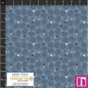 P137-4504-082 PATCH.AMERICANO BOBBINS AND BLOOMS (03) 110 CM. ALGODON 100% AZUL Venta en piezas de 6.00 M