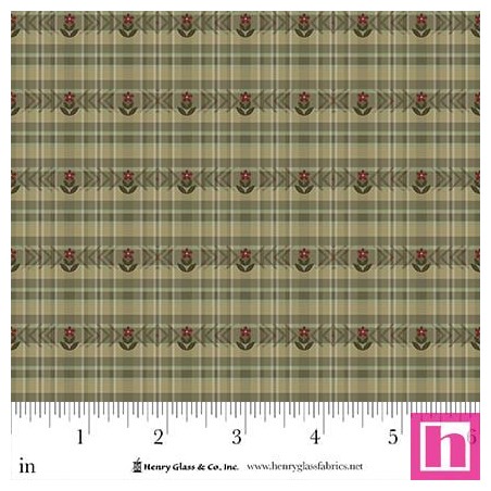 P140-3509-66 PATCH. AMERICANO SIMPLY CHARMING (12) 110 CM. ALGODON 100% VERDE Venta en piezas de 7.00 M