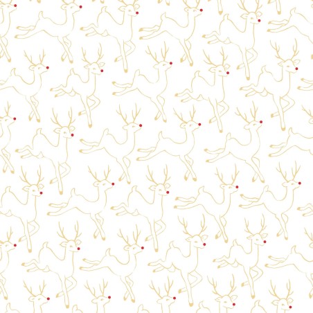 P17-MASM11112-W PATCH. AMERICANO MERRY MIX (08) 110 CM. ALGODON 100% CREMA/DORADO METALLIC Venta en piezas de 7.00 M