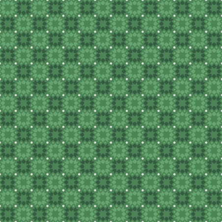 P17-MASM11116-G PATCH. AMERICANO MERRY MIX (14) 110 CM. ALGODON 100% VERDE/PLATA METALLIC Venta en piezas de 7.00 M