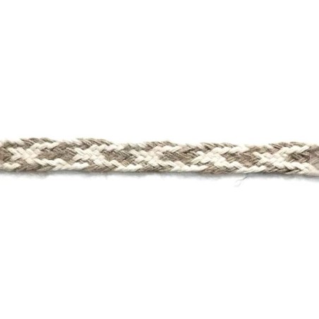129834-24 CINTA FANTASIA IDALIA 15 MM. ALGODON 50%/YUTE 50% NATURAL/YUTE Venta en piezas de 19.00 M