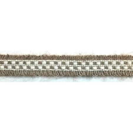 129837-24 CINTA FANTASIA IDALIA 20 MM. ALGODON 50%/YUTE 50% NATURAL/YUTE Venta en piezas de 19.00 M