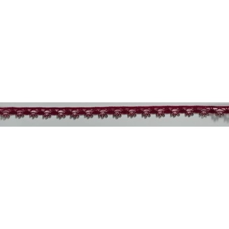 3480-GF PUNTILLA BOLILLO EROS ALGODON 79%-VISCOSA 21% GRANATE/CAMEL Venta en piezas de 30.00 M