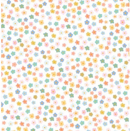 67953 PIQUE ESTAMPADO ARTEMIS (02) 1.50 M. 140 GR/M2. ALGODON 100% BLANCO/MULTI Venta en piezas de 6.00 M