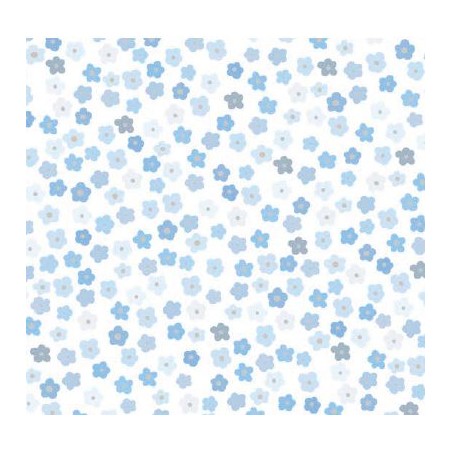 67954 PIQUE ESTAMPADO ARTEMIS (03) 1.50 M. 140 GR/M2. ALGODON 100% BLANCO/CELESTE Venta en piezas de 6.00 M