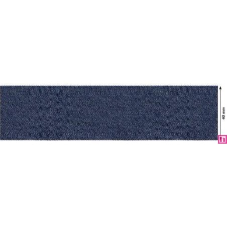 814223-40-20 CINTA VAQUERA MAKENA 40 MM. POLIESTER 100% DENIM MARINO Venta en piezas de 26.70 M