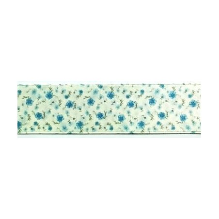 941317-40-5 CINTA ESTAMPADA DOBLE CARA KAILE 40 MM. POLIESTER 100% MARFIL Venta en piezas de 22.80 M
