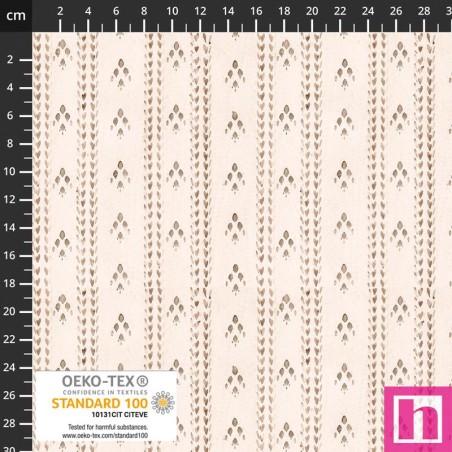 P137-4504-342 PATCH.AMERICANO POINTELLA KNIT (06) 110 CM. ALGODON 100% BEIG Venta en piezas de 6.00 M