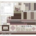 P137-4505-316 PATCH.AMERICANO CUP CAKE QUILT (11) PANEL 108X100 CM. ALGODON 100% MULTI Venta en piezas de 6.00 M