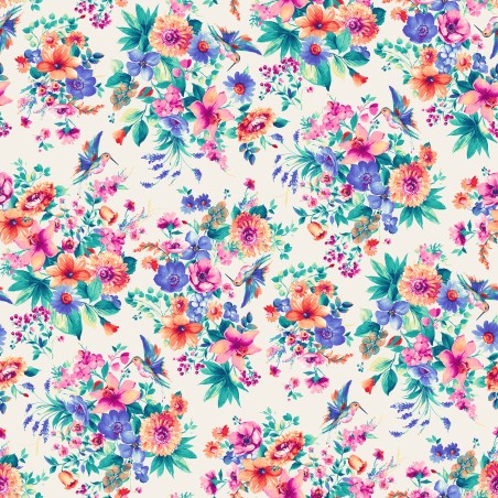 P17-MAS11061-E PATCH. AMERICANO SUMMER BUZZ (09) 110 CM. ALGODON 100% CREMA Venta en piezas de 7.00 M
