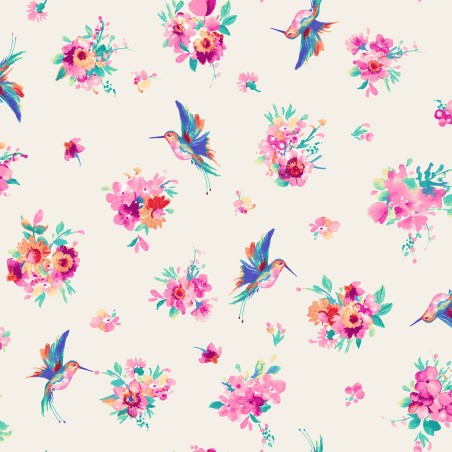 P17-MAS11064-E PATCH. AMERICANO SUMMER BUZZ (23) 110 CM. ALGODON 100% CREMA Venta en piezas de 7.00 M