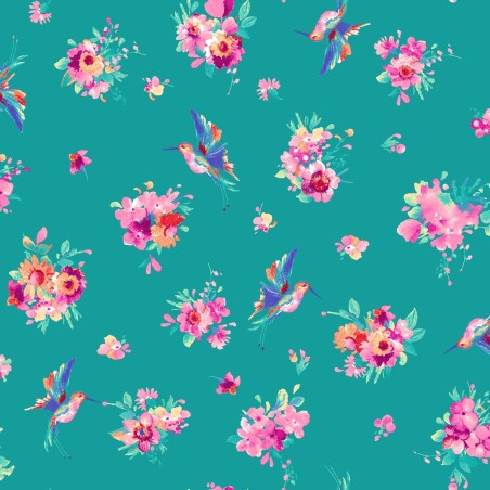 P17-MAS11064-Q PATCH. AMERICANO SUMMER BUZZ (21) 110 CM. ALGODON 100% AGUA Venta en piezas de 7.00 M
