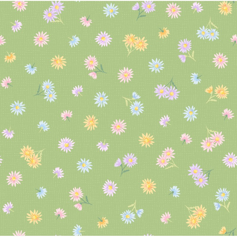 P17-MAS11193-G PATCH. AMERICANO GATHERING SUN (15) 110 CM. ALGODON 100% VERDE Venta en piezas de 7.00 M