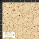 4593-201 PATCH.AMERICANO SNOW CRYSTALS (13) 110 CM. ALGODON 100% VAINILLA/DORADO METALLIC Venta en piezas de 6.00 M