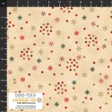 4593-207 PATCH.AMERICANO SNOW CRYSTALS (21) 110 CM. ALGODON 100% VAINILLA/DORADO METALLIC Venta en piezas de 6.00 M