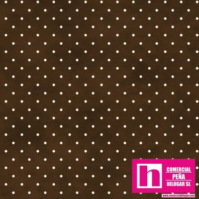 P0017-MAS609-AJ PATCH. AMERICANO BEAUTIFUL BASICS-CLASSIC DOT (14) 110 CM. ALGODON 100% CHOCOLATE/BLANCO Venta en...