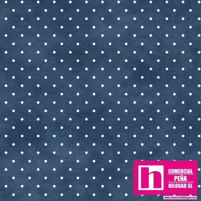 P0017-MAS609-N PATCH. AMERICANO BEAUTIFUL BASICS-CLASSIC DOT (41) 110 CM. ALGODON 100% TINTA/BLANCO Venta en piezas de 7.00 M