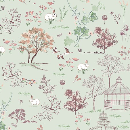 P133-15040-44 PATCH. AMERICANO SWEET MEADOW (14) 110 CM. ALGODON 100% MENTA Venta en piezas de 6.80 M