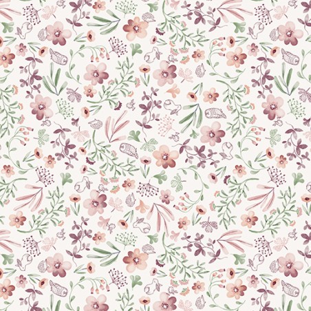 P133-15046-07 PATCH. AMERICANO SWEET MEADOW (04) 110 CM. ALGODON 100% BLANCO Venta en piezas de 6.80 M
