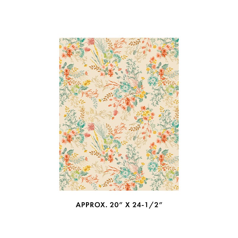 P133-16807-07 PATCH. AMERICANO MONTGOMERY: MOUNTAIN CHARM (01) 110 CM. ALGODON 100% CREMA Venta en piezas de 6.80 M
