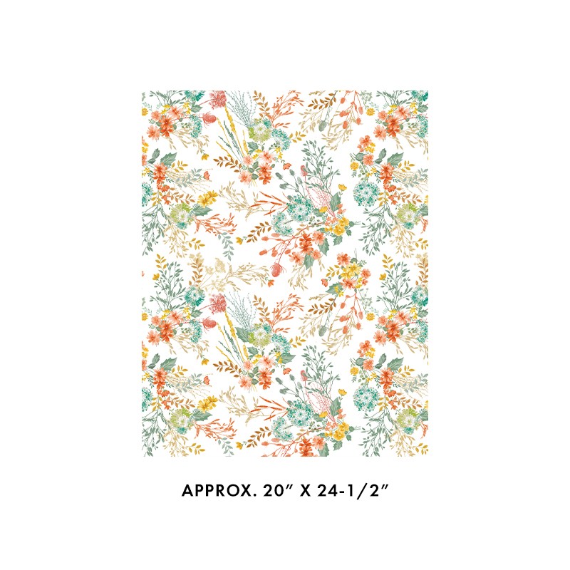 P133-16807-09 PATCH. AMERICANO MONTGOMERY: MOUNTAIN CHARM (05) 110 CM. ALGODON 100% BLANCO Venta en piezas de 6.80 M