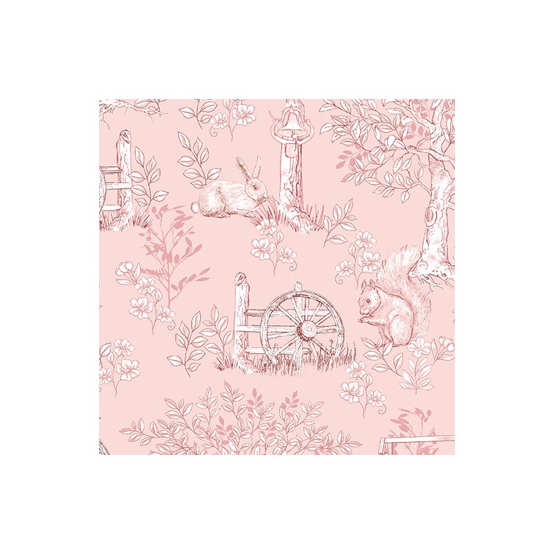 P133-16809-22 PATCH. AMERICANO MONTGOMERY: MOUNTAIN CHARM (13) 110 CM. ALGODON 100% ROSA Venta en piezas de 6.80 M