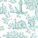 P133-16809-90 PATCH. AMERICANO MONTGOMERY: MOUNTAIN CHARM (20) 110 CM. ALGODON 100% BLANCO/VERDE Venta en piezas de 6.80 M