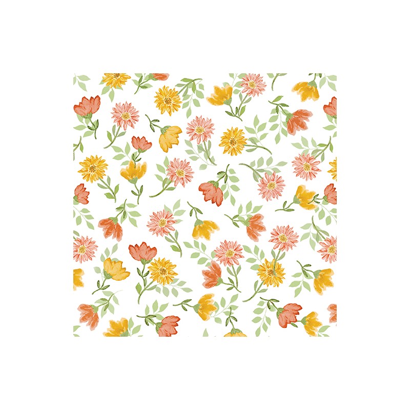 P133-16813-25 PATCH. AMERICANO MONTGOMERY: MOUNTAIN CHARM (03) 110 CM. ALGODON 100% BLANCO/ROSA Venta en piezas de 6.80 M