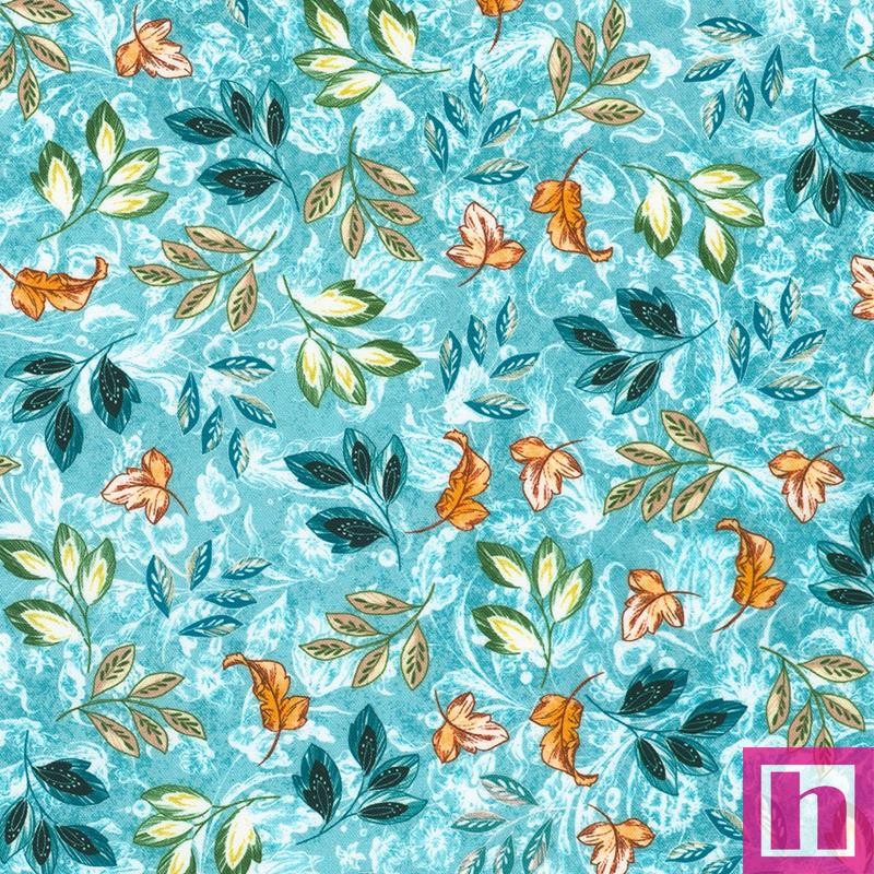 P135-SRKD-23493-73 PATCH. AMERICANO BAROQUE BLOOM (06) 110 CM. ALGODON 100% CELESTE/MULTI Venta en piezas de 7.00 M