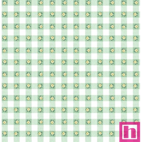 67016 PATCH. AMERICANO BLOSSOM BLISS (12) 110 CM. ALGODON 100% BLANCO/MENTA Venta en piezas de 7.00 M