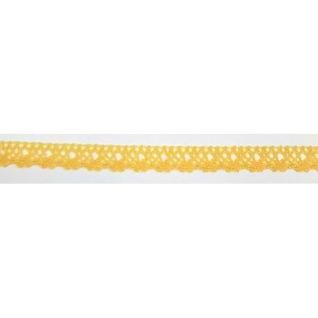 9616-502 PUNTILLA BOLILLO NYX 12 MM. POLIESTER 100% VAINILLA Venta en piezas de 25.00 M