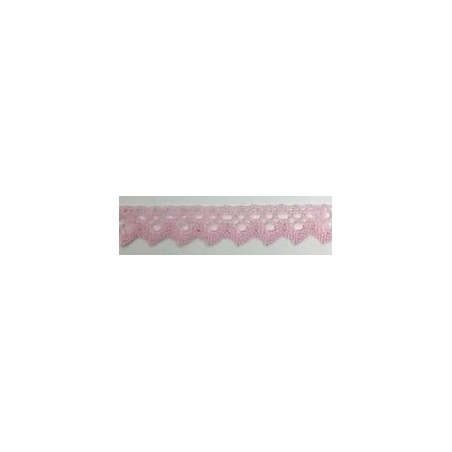 9625-036 PUNTILLA BOLILLO XAMIRA 15 MM. POLIESTER 100% ROSA Venta en piezas de 25.00 M