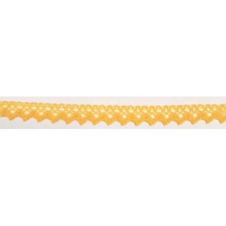 9625-502 PUNTILLA BOLILLO XAMIRA 15 MM. POLIESTER 100% VAINILLA Venta en piezas de 25.00 M