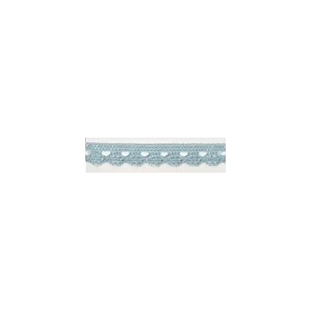 9627-071 PUNTILLA BOLILLO CASSIA 10 MM. POLIESTER 100% CELESTE Venta en piezas de 25.00 M