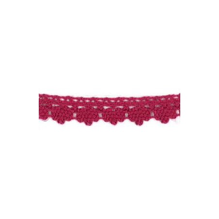 9706-49 PUNTILLA BOLILLO DIEGO 12 MM. ALGODON 100% FRESA Venta en piezas de 25.00 M