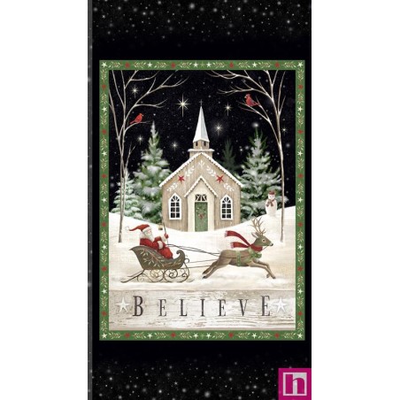 P121-BELI5813-PA PATCH. AMERICANO BELIEVE (01) PANEL 60X110 CM. ALGODON 100% NEGRO Venta en piezas de 7.00 M