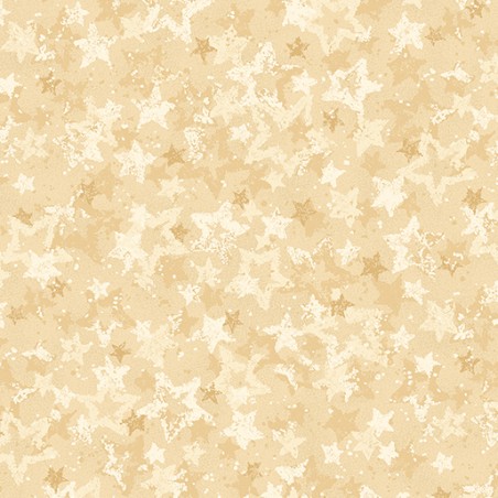 P133-17064-07 PATCH. AMERICANO STAR OF WONDER, STAR OF LIGHT (11) 110 CM. ALGODON 100% CREMA Venta en piezas de 6.80 M
