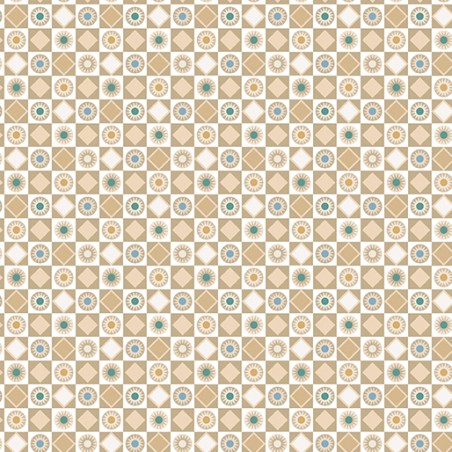 P133-17211-70 PATCH. AMERICANO BLUE MILL (15) 110 CM. ALGODON 100% BEIG Venta en piezas de 6.80 M