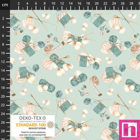 P137-4504-349 PATCH.AMERICANO POINTELLA KNIT (05) 110 CM. ALGODON 100% AGUA Venta en piezas de 6.00 M