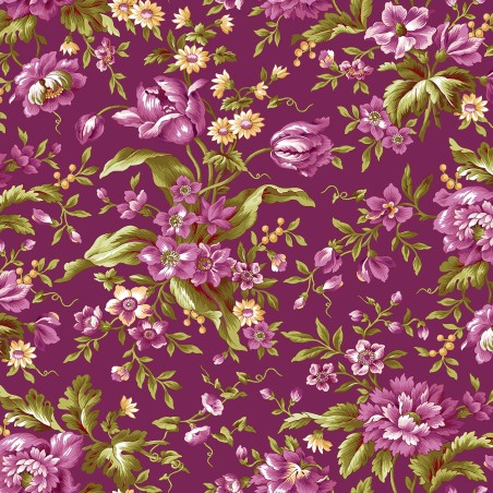 P17-MAS11050-V PATCH. AMERICANO VERANDA (02) 110 CM. ALGODON 100% CIRUELA Venta en piezas de 7.00 M