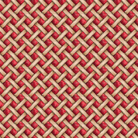 P17-MAS11228-TR PATCH. AMERICANO DESSERT FIRST (02) 110 CM. ALGODON 100% ROJO Venta en piezas de 7.00 M