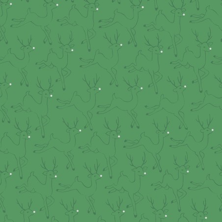 P17-MASM11112-G PATCH. AMERICANO MERRY MIX (09) 110 CM. ALGODON 100% VERDE/PLATA METALLIC Venta en piezas de 7.00 M
