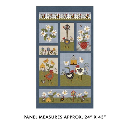 P133-16752-55 PATCH. AMERICANO PRAIRIE CHICKS (01) PANEL 60X110 CM. ALGODON 100% MULTI Venta en piezas de 6.80 M